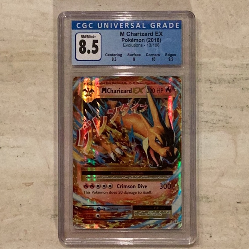 Pokemon Charizard EX Holo XY Evolutions 13/108 Mega 2016 CGC 8.5 Graded Card - Picture 6 of 6